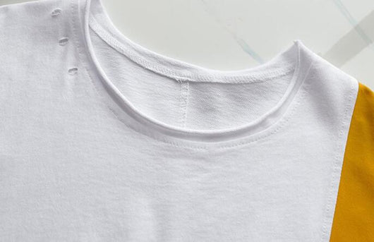 Blusa de Algodón Bordada Holgada con Mangas Cortas - Image 7