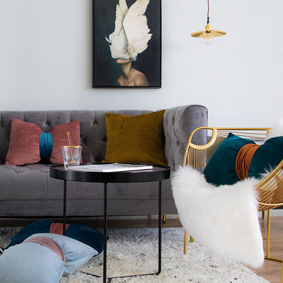 Almohada de Cintura Terciopelo con Moño Elegante - Image 18