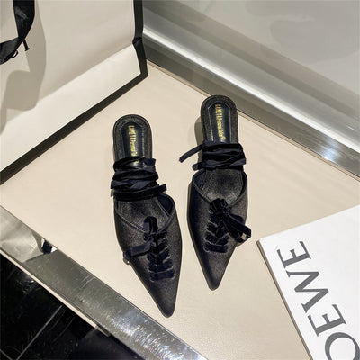 Sandalias Elegantes con Punta Francesa y Tiras Ajustables para Verano - Image 13