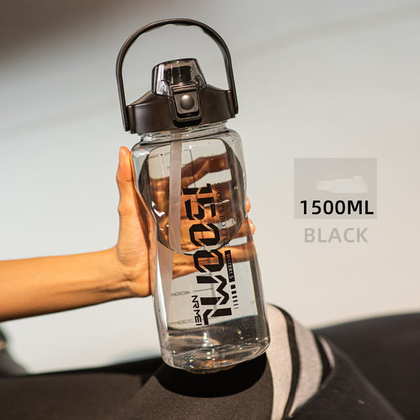 Botella Deportiva de Gran Capacidad con Popote