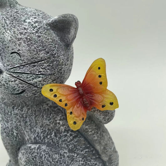 Lámpara Solar Decorativa Gatito Adorable para Exteriores - Image 6