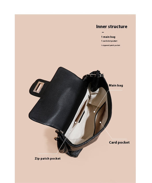 Bolso de Cuero Genuino para Mujer - Gran Capacidad y Diseño Versátil - Image 9