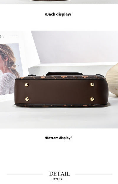 Bolso de Mano Vintage con Estampado de Letras - Bolsa Casual Crossbody para Mujer - Image 24