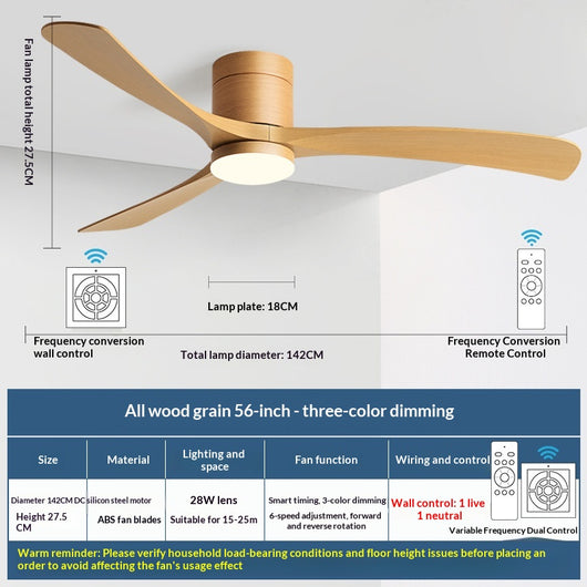 Ventilador de Techo con Luz Integrada Moderno y Minimalista - Image 33