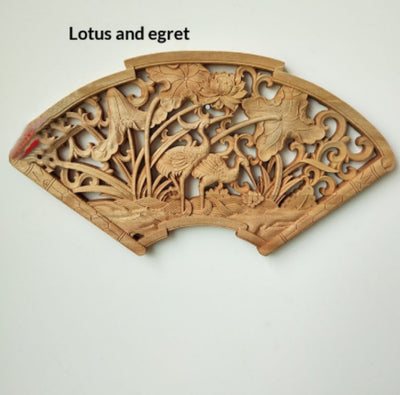 Colgante Tallado en Madera Dongyang Estilo Chino Artesanal - Image 14