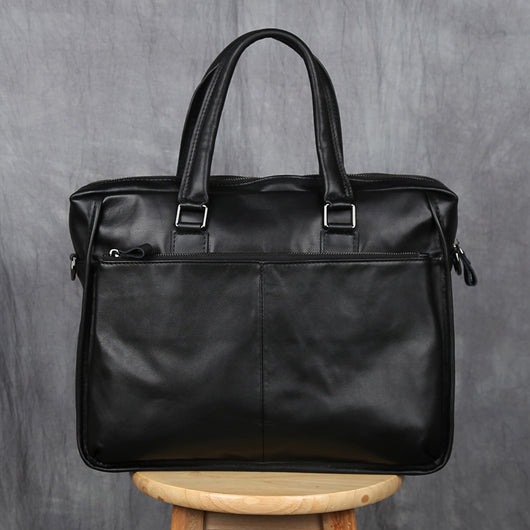 Maletín de Cuero Portátil para Hombre - Estilo Ejecutivo