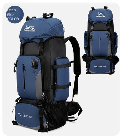 Mochila de Viaje 90L Impermeable para Senderismo y Trabajo - Image 44