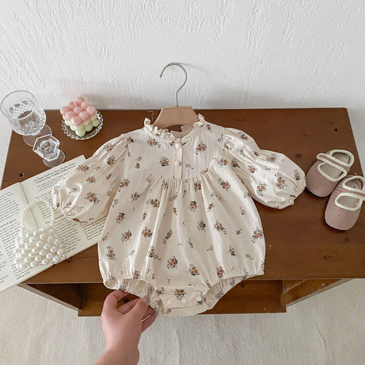 Blusa Infantil Primavera Estilo Coreano Floral Manga Larga - Image 16