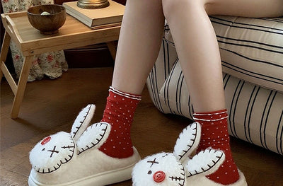 Pantuflas de Algodón con Personalidad Villana - Conejo Pirata para Mujer - Image 20