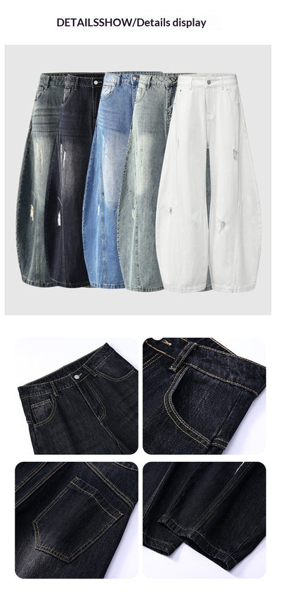 Pantalones Vaqueros Vintage Estilo Americano Bootcut Talle Ancho Lavado - Image 15