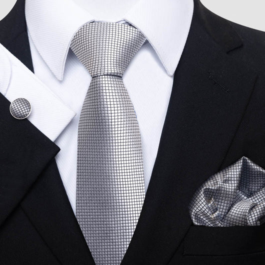 Conjunto de Corbata, Pañuelo y Gemelos para Hombre - Elegancia Empresarial - Image 7