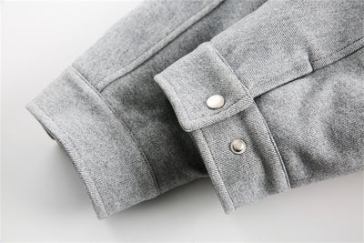 Abrigo de Lana Grueso con Cuello Alto Retro - Acolchado de Algodón para Hombre - Image 18