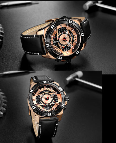 Reloj de Cuarzo en Cuero para Hombre - Deportivo y Elegante - Image 4