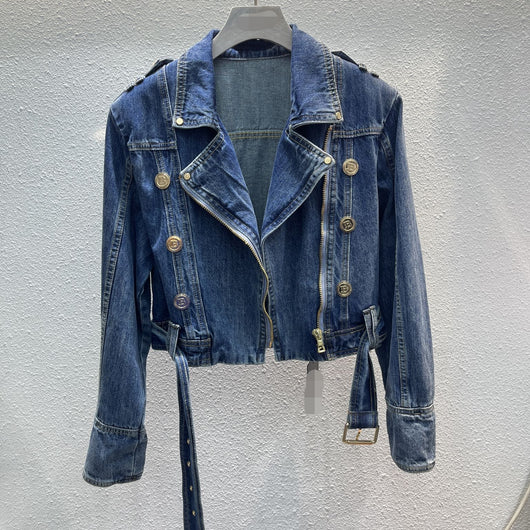 Chaqueta Denim Oversize Estilo Coreano con Botones Decorativos - Image 12