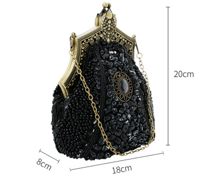 Bolso de Noche Vintage con Cuentas Brillantes - Image 15