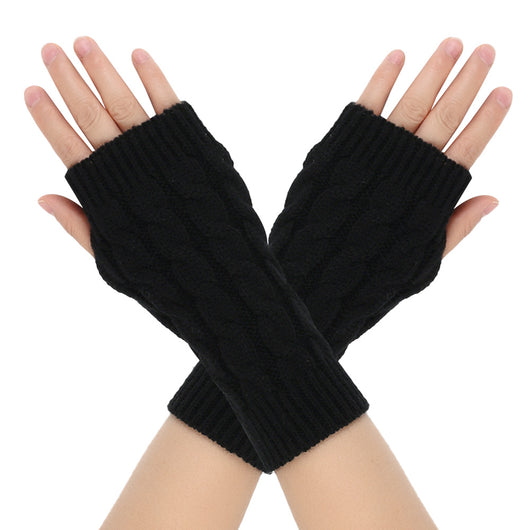 Guantes de Lana Cálidos con Dedos Abiertos para Hombre - Image 19