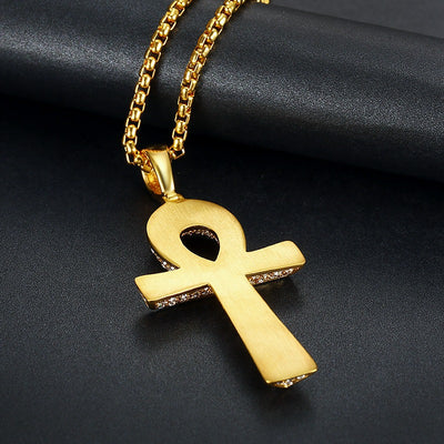 Dije Ankh Egipcio para Hombre con Cadena de Acero Inoxidable - Image 10