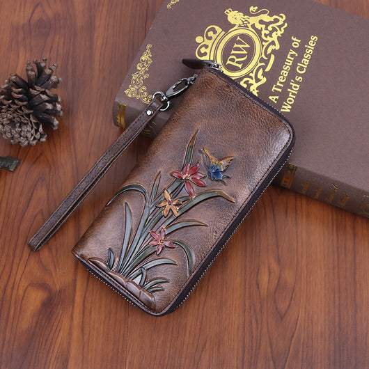 Cartera Larga Retro con Múltiples Compartimentos - Image 9