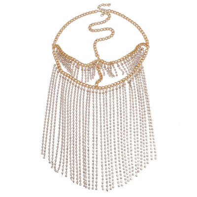 Cadena de Cabeza Punk con Strass y Borlas - Estilo Europeo y Americano - Image 4