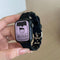 Donut Silicone Strap Casual Sports Negro 38mm