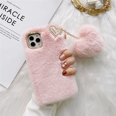 Funda Acolchada para Teléfono con Anillo de Lente y Dije de Amor - Image 6