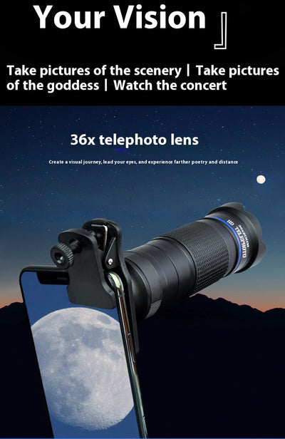 Lente Teleobjetivo 36x para Smartphone - Kit Completo de Fotografía Móvil - Image 20