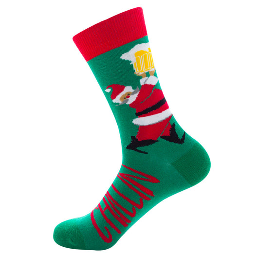 Calcetines Navideños Santa Claus y Renos para Hombre - Image 12