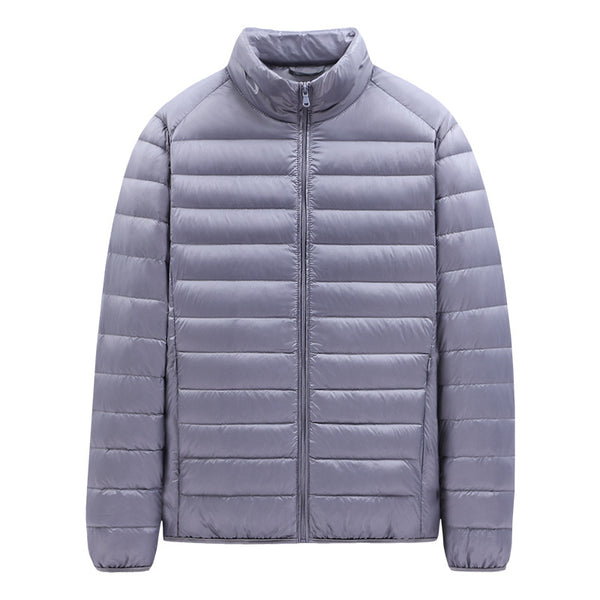 Chaqueta de Plumas Ligera para Hombre con Cuello Alto