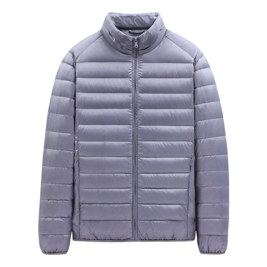 Chaqueta de Plumas Ligera para Hombre con Cuello Alto