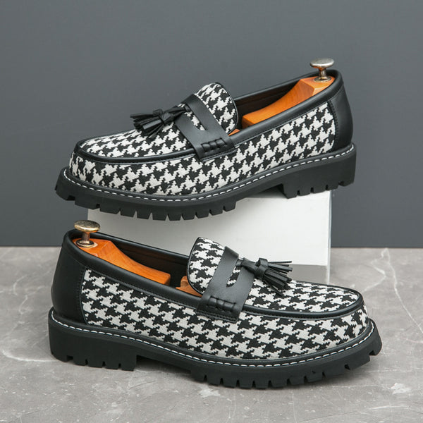 Zapatos de Cuero con Flecos para Hombre - Slip-on Versátil