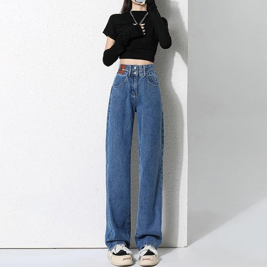 Jeans Anchos Forro Polar Térmico Efecto Adelgazante para Mujer - Image 8
