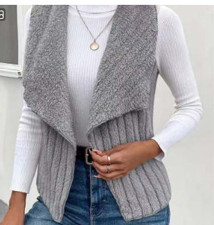 Chaleco de Plush Elegante para Mujer - Versátil y Coordinable - Image 9