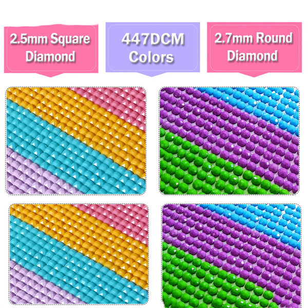 Pintura de Diamantes 5D Perro Negro Petroglifo Redondo - Kit Completo