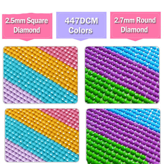 Pintura de Diamantes 5D Perro Negro Petroglifo Redondo - Kit Completo - Image 2