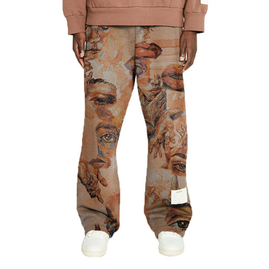 Pantalones Casuales Sueltos Estampados de Cintura Media para Hombre - Image 8