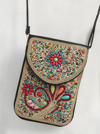Bolsa Bohemia para Celular con Cuentas y Concha Marina - Image 18