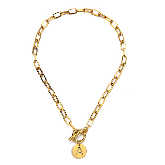 Collar Colgante de Letra Mayúscula para Mujer - Cadena Clavícula - Image 3