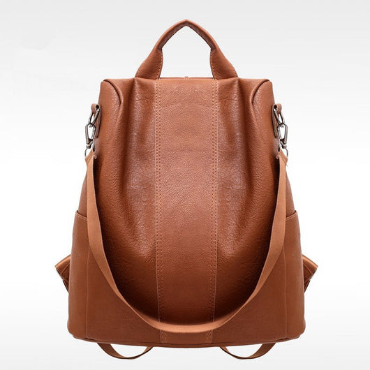 Mochila de Gran Capacidad en Colores Sólidos para Mujer - Image 13