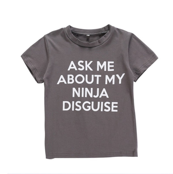 Playera Familiar a Juego - Papá e Hijo con Diseño de Letras y Caricaturas