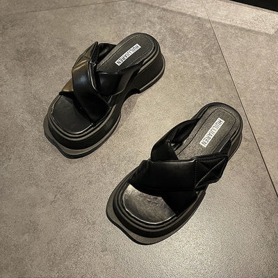 Pantuflas Retro de Tacón Grueso para Mujer - Comodidad y Estilo - Image 6