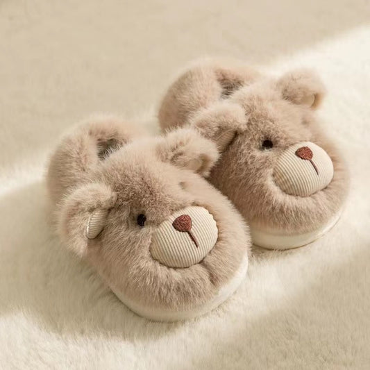Pantuflas de Algodón Cálidas con Talón Reforzado para Niños y Niñas