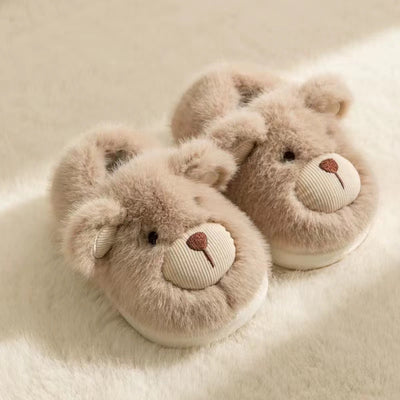 Pantuflas de Algodón Cálidas con Talón Reforzado para Niños y Niñas