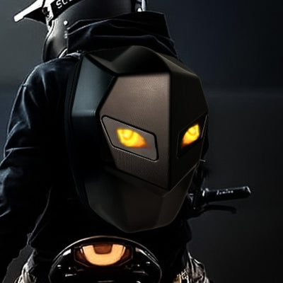 Casco Integral Motocicleta Sharingan Luminoso con Bluetooth Impermeable - Image 2