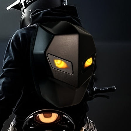 Casco Integral Motocicleta Sharingan Luminoso con Bluetooth Impermeable