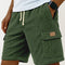 Shorts Corduroy con Bolsillos Laterales y Cordón 3D para Hombre