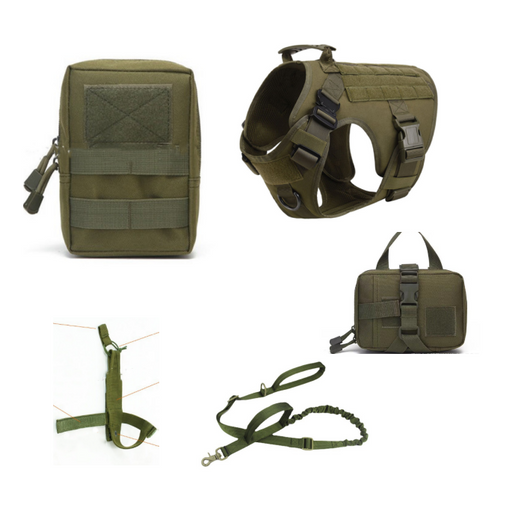 Arnés Táctico K9 para Perros - Chaleco de Entrenamiento Profesional con Correa - Image 12