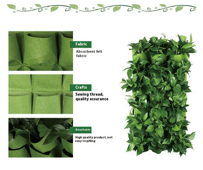 Macetero Vertical de Fieltro - Sistema de Jardín Colgante - Image 12