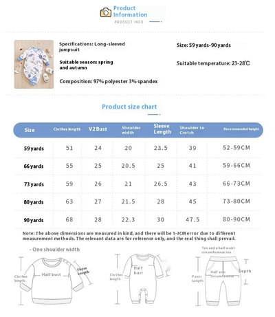 Pijama Enterizo para Bebé - Romper de Manga Larga para Todas las Estaciones - Image 24