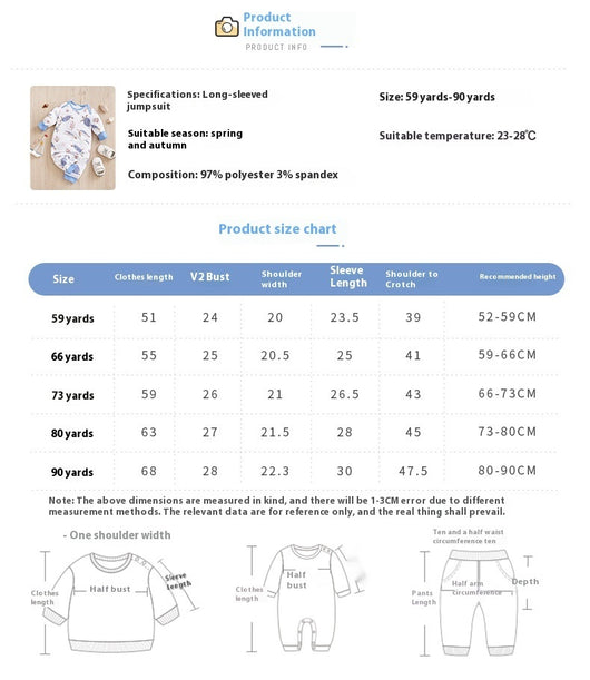 Pijama Enterizo para Bebé - Romper de Manga Larga para Todas las Estaciones - Image 24