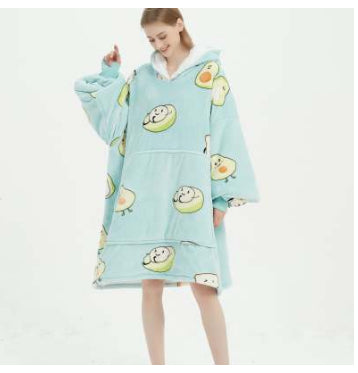 Pijama de Franela de Largo Medio Versátil - Image 21